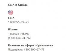 Служба поддержки айфона в россии номер телефона