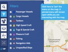 Карта движения морских судов онлайн